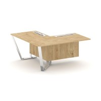 Steel Meet MDK-PR.B.SPZOU-16(L) (Тиквуд светлый) Завершающий угловой модуль левый