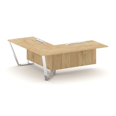 Steel Meet MDK-PR.B.SPZOU-20(L) (Тиквуд светлый) Завершающий угловой модуль левый