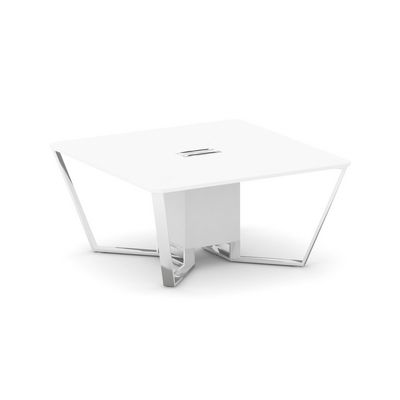 Steel Meet MF-PR.B.SP-08 (пластик Фенкис/Белый) Стол переговорный квадратный