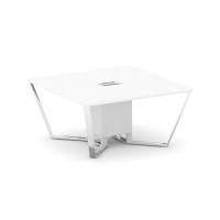 Steel Meet MFK-PR.B.SP-08 (пластик Фенкис/Белый) Стол переговорный квадратный