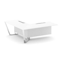 Steel Meet MFK-PR.B.SPZOU-20(L) (пластик Фенкис/Белый) Завершающий угловой модуль левый