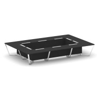 Steel Meet MF-PR.B.SP-20K (пластик Фенкис/Черный) Стол переговорный прямоугольный