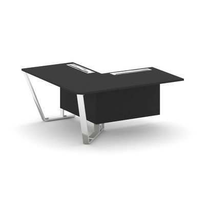 Steel Meet MF-PR.B.SPZOU-16(L) (пластик Фенкис/Черный) Завершающий угловой модуль левый