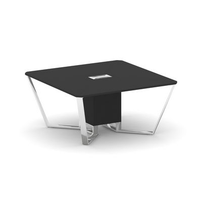 Steel Meet MFK-PR.B.SP-08 (пластик Фенкис/Черный) Стол переговорный квадратный