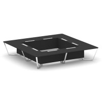 Steel Meet MFK-PR.B.SP-20K2 (пластик Фенкис/Черный) Стол переговорный квадратный