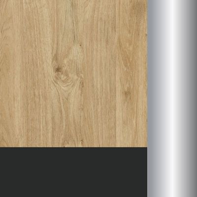 Steel Meet MMK-PR.B.SPZW-20 (Тиквуд светлый/Графит) Завершающий модуль L=2000