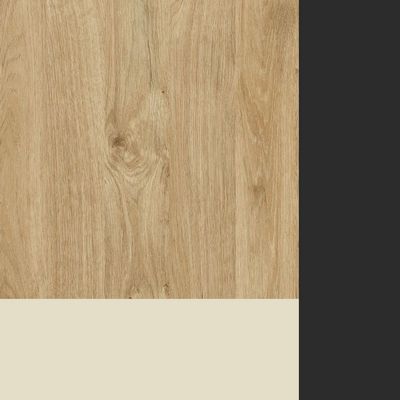 Steel Meet KM-PR.B.SP-07P (Тиквуд светлый/Ваниль/Черный) Стол переговорный П-образный