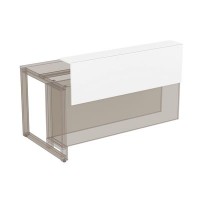 Summit 16НПК.016.1 (Белый премиум/Черный) Надставка президиум укороченная