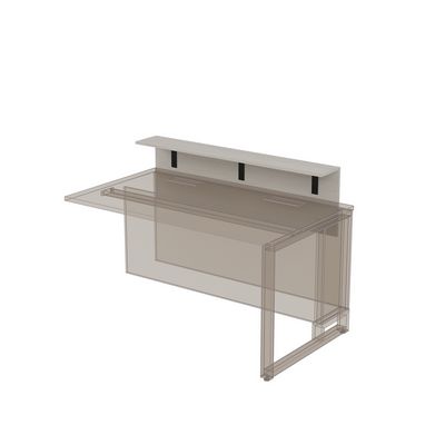 Summit 16НПК.012.1 (Ivory/Черный) Надставка президиум укороченная