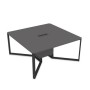 Summit 16СК.166 (Графит матовый/Черный) Стол-квадрат