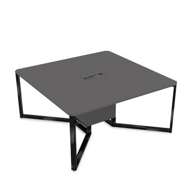 Summit 16СК.166 (Графит матовый/Черный глянец) Стол-квадрат