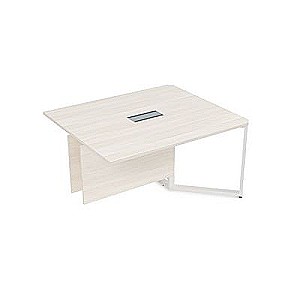 16СКК.164 (Ivory/Белый) Стол-квадрат бенч, конечный модуль