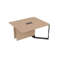 Summit 16СКК.122 (Мокко/Черный глянец) Стол-квадрат бенч, конечный модуль