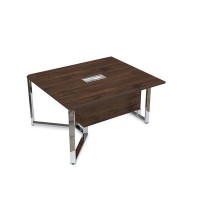 Summit 16СКН.122 (Брауни/Металл глянец) Стол-квадрат бенч, начальный модуль