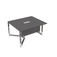 Summit 16СКН.122 (Графит матовый/Металл глянец) Стол-квадрат бенч, начальный модуль