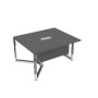 Summit 16СКН.164 (Графит матовый/Металл глянец) Стол-квадрат бенч, начальный модуль