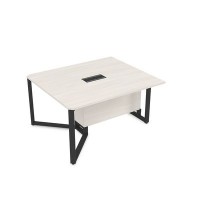 Summit 16СКН.122 (Ivory/Черный) Стол-квадрат бенч, начальный модуль
