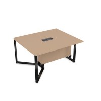 Summit 16СКН.162 (Мокко/Черный глянец) Стол-квадрат бенч, начальный модуль