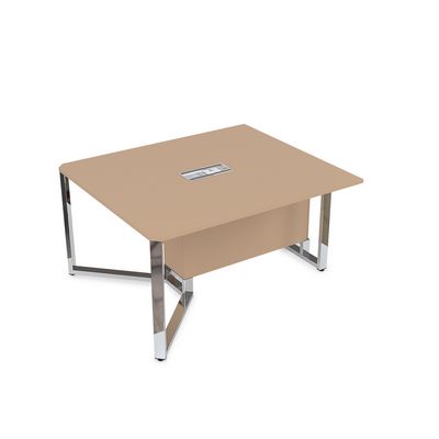 Summit 16СКН.162 (Мокко/Металл глянец) Стол-квадрат бенч, начальный модуль