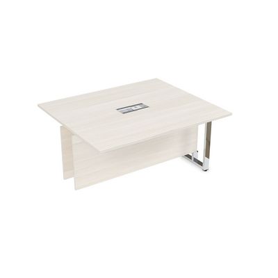Summit 16СКС.126 (Ivory/Металл глянец) Стол-квадрат бенч, средний модуль