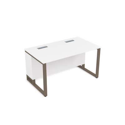 Summit 16СП.182 (Белый премиум/Tabaco) Стол прямой