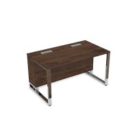 Summit 16СП.186 (Брауни/Металл глянец) Стол прямой