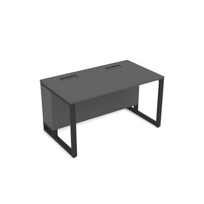 Summit 16СП.182 (Графит матовый/Черный) Стол прямой