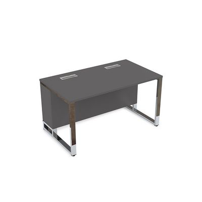 Summit 16СП.182 (Графит матовый/Металл глянец) Стол прямой