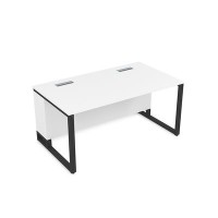 Summit 16СП.192 (Белый премиум/Черный) Стол прямой