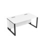 Summit 16СП.194 (Белый премиум/Черный) Стол прямой