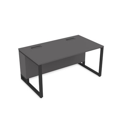 Summit 16СП.196 (Графит матовый/Черный) Стол прямой