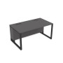 Summit 16СП.196 (Графит матовый/Черный) Стол прямой