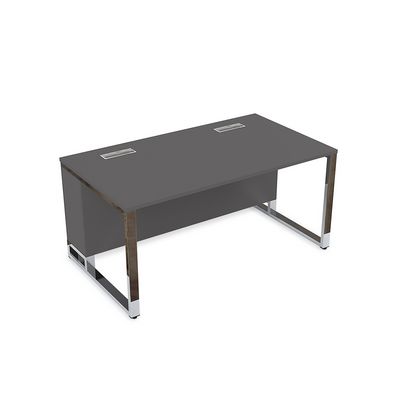 Summit 16СП.196 (Графит матовый/Металл глянец) Стол прямой