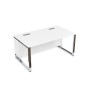 Summit 16СП.194 (Белый премиум/Металл глянец) Стол прямой