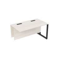 Summit 16СПК.194 (Ivory/Черный) Стол прямой бенч, конечный модуль