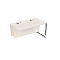 Summit 16СПК.194 (Ivory/Металл глянец) Стол прямой бенч, конечный модуль