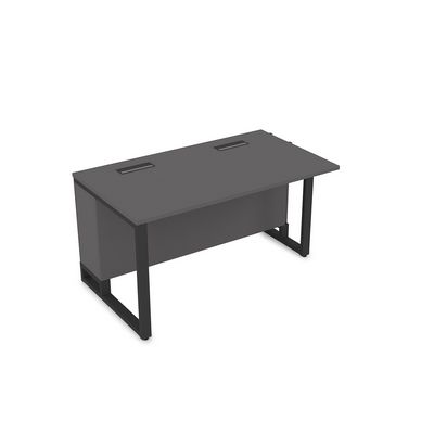 Summit 16СПН.196 (Графит матовый/Черный) Стол прямой бенч, начальный модуль