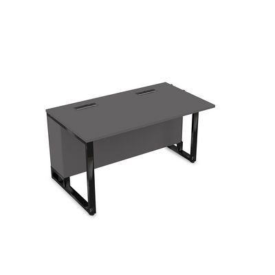 Summit 16СПН.182 (Графит матовый/Черный глянец) Стол прямой бенч, начальный модуль