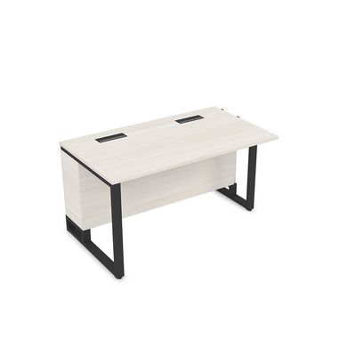 Summit 16СПН.196 (Ivory/Черный) Стол прямой бенч, начальный модуль