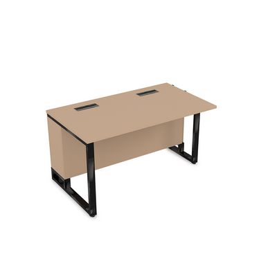 Summit 16СПН.184 (Мокко/Черный глянец) Стол прямой бенч, начальный модуль