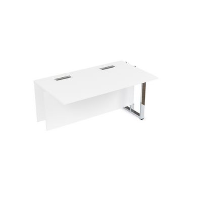 Summit 16СПС.194 (Белый премиум/Металл глянец) Стол прямой бенч, средний модуль