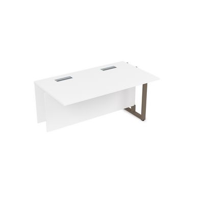 Summit 16СПС.194 (Белый премиум/Tabaco) Стол прямой бенч, средний модуль