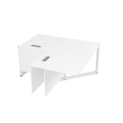 Summit 16СУС.196 (Белый премиум/Белый) Стол угловой бенч, средний модуль