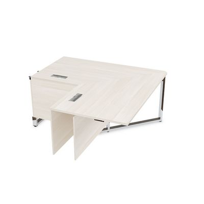 Summit 16СУС.184 (Ivory/Металл глянец) Стол угловой бенч, средний модуль