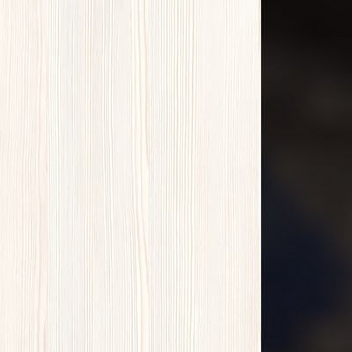 16СПС.196 (Ivory/Черный глянец) Стол прямой бенч, средний модуль
