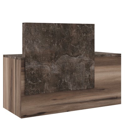 B-tone BTN36190142 (Вяз/Бетон темный) Стойка ресепшн правая