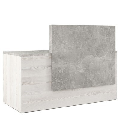 B-tone BTN36190231 (Сосна/Бетон светлый) Стойка ресепшн левая