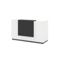 Фаста L.189 WLG (Белый/Графит) Приемная стойка ресепшн, прямая