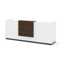 Фаста L.281 WTL (Белый/Табак) Приемная стойка ресепшн, прямая