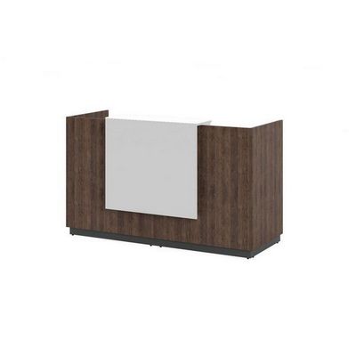 Фаста L.189 TLW (Табак/Белый) Приемная стойка ресепшн, прямая